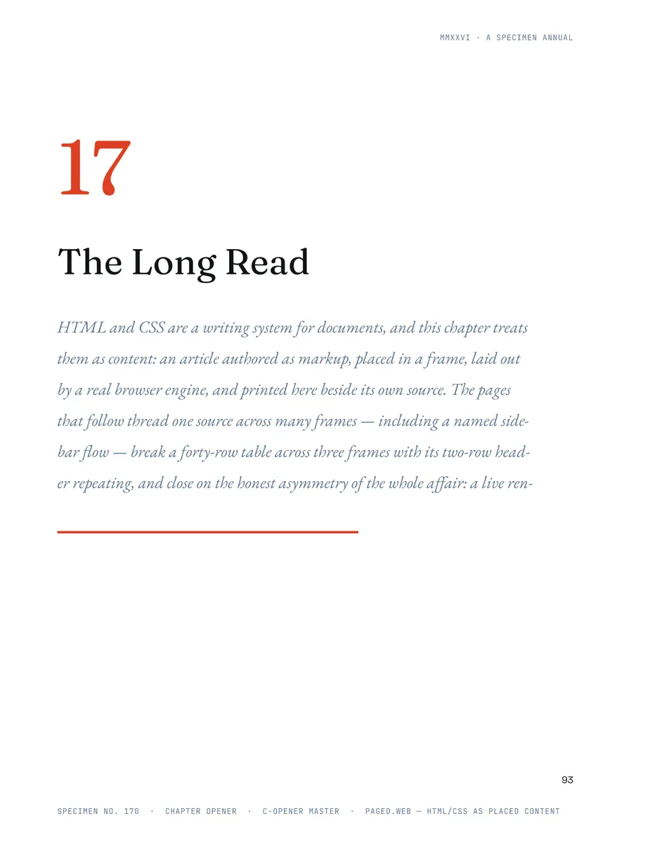 The Paged Annual — long-read