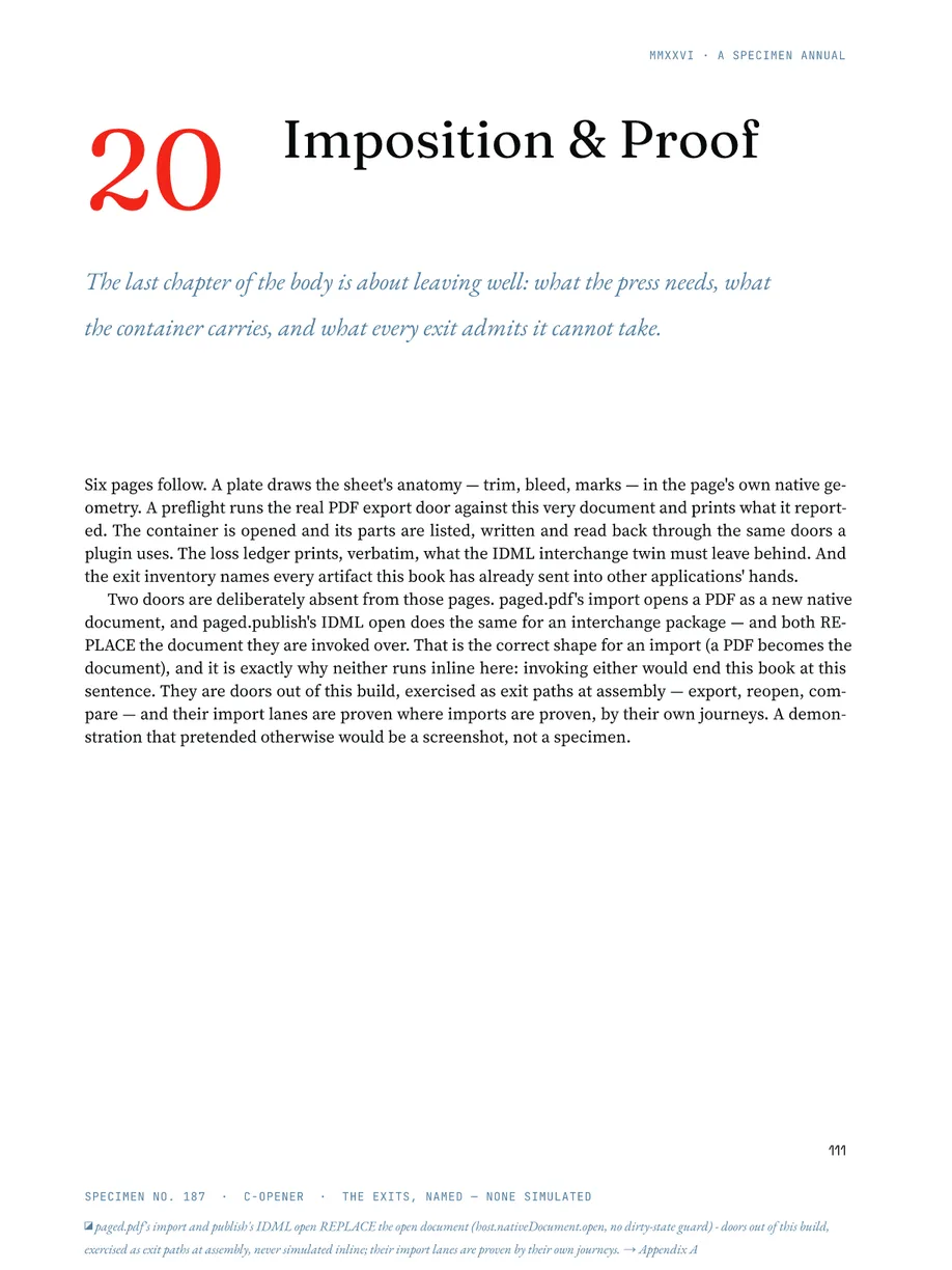 The Paged Annual — preflight